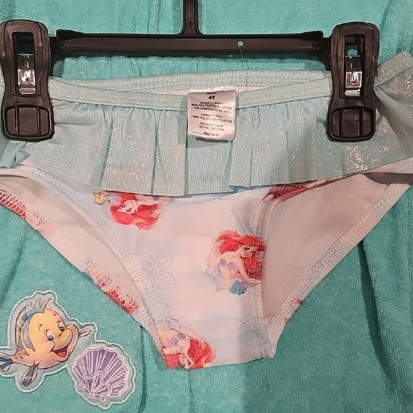 Disney Sparkling Blue and White Swimsuit Set - Picture 5 of 7